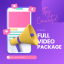 Purple and Pink Modern Social Media Day Instagram Post